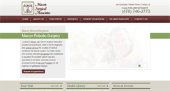 Desktop Screenshot of maconsurgicalassociates.com